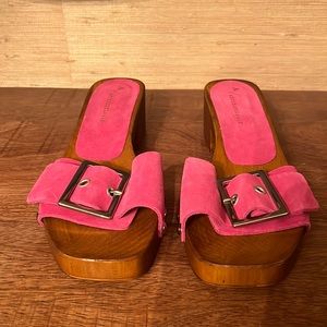 Anthropologie Open Toe Buckle Sandals